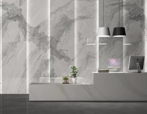 WPC-Platte Grey Wave glänzend 280 × 112 × 0,8 cm