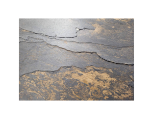 Steinfurnier Black Slate Gold 122 × 280 × 0,2 cm