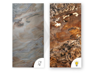 Steinfurnier Artic Storm 122 × 61 × 0,2 cm