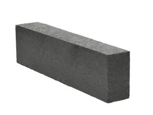 Granit-Palisade geschnitten und flammbehandelt schwarz SZWED (93,2 x 8 x 10)
