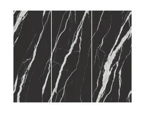 SPC-Platte Nero Glänzend 280 × 112 × 0,5 cm