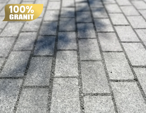 Gesägte Granit-Pflastersteine in Hellgrau Stone Grey (20x10x6 ) 