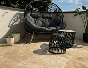 Travertinplatte getrommelt Classic-Set 0,742 m²  Stärke 3 cm