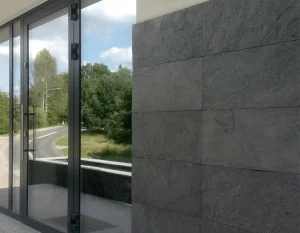 Quarzitplatte Silver Grey naturbelassen 60 × 30 × 1,2 cm