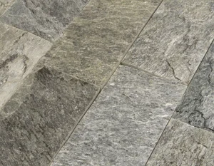 Quarzitplatte Silver Shine naturbelassen 10 × 30 × 0,8–1,3 cm