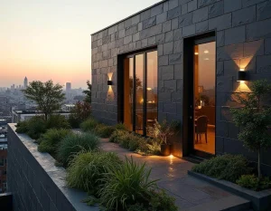Natursteinfliesen Black Slate 60 x 40 x 0,9–1,2 cm