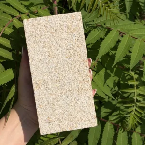 Geschnittene Granitpflastersteine gelb gehämmert G682 (20 x 10 x 5)