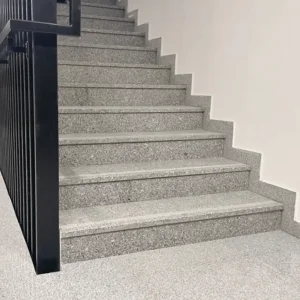 Granit-Verkleidungssetzstufe poliert hellgrau G703 New Bianco Cristal (150x15x2)