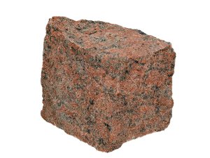 Granit-Pflastersteine 8/11 gespalten rot VANGA - Muster