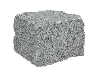 Granit-Pflastersteine 8/11 gespalten Hellgrau STRZELIN - Musterstein