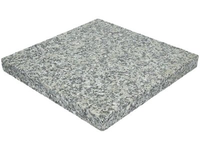 Płytka granitowa 30x30x3 płomieniowana jasnoszara STRZEGOM - próbka