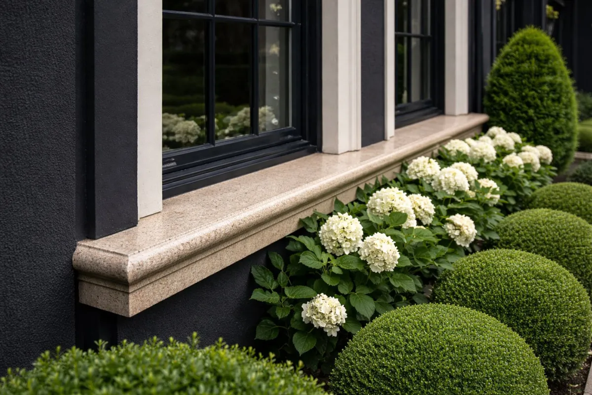 Beige und sandfarbene Fensterbänke – Wärme und Natürlichkeit