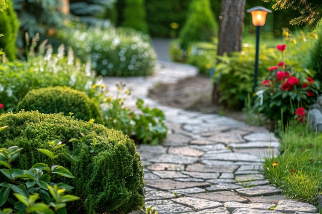 Wie gestaltet man einen gemütlichen Garten mit Granitpflastersteinen?